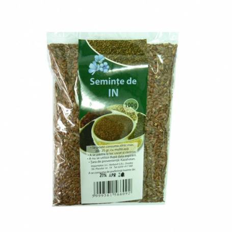 Seminte de In, 100 g, HERBAVIT