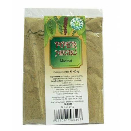 PIPER NEGRU MACINAT, 100 g, HERBAVIT