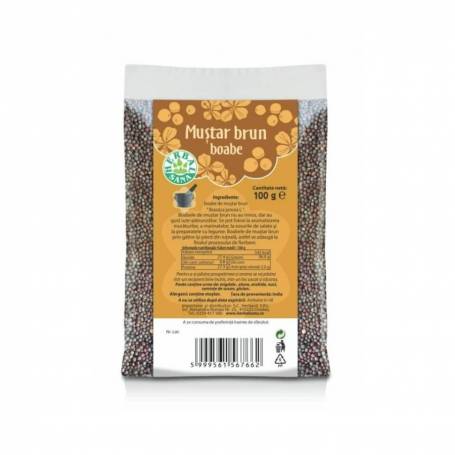 Mustar Brun Boabe, 100 g, HERBAVIT