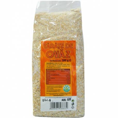 Tarate de ovaz, 500 g, HERBAVIT