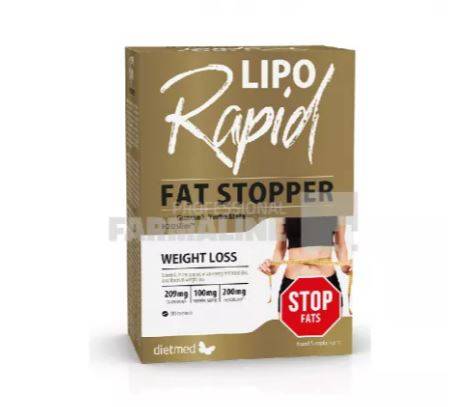 Liporapid fat stopper - stop grasime, 30 tablete, Dietmed - Type Nature
