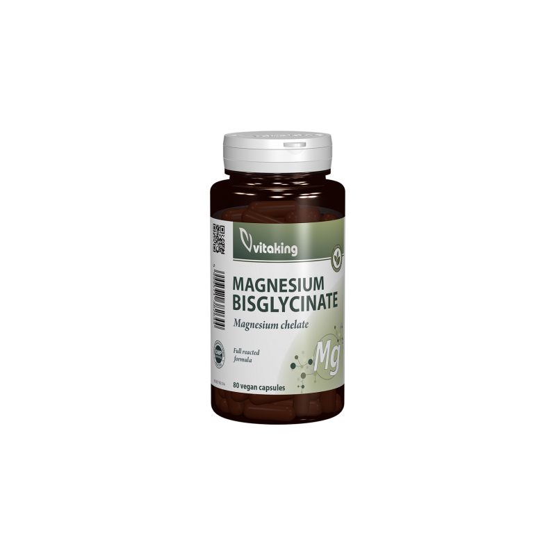 Magneziu Bisglicinat, 80 capsule vegetale, VITAKING