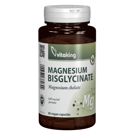 Magneziu Bisglicinat, 80 capsule vegetale, VITAKING