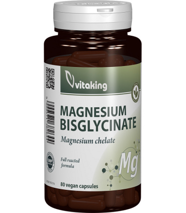 Magneziu Bisglicinat, 80 capsule vegetale, VITAKING