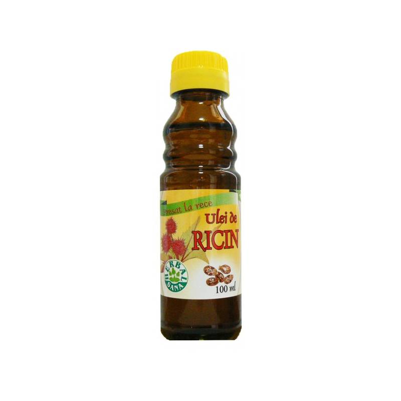 Ulei de ricin presat la rece, 100 ml, Herbavit