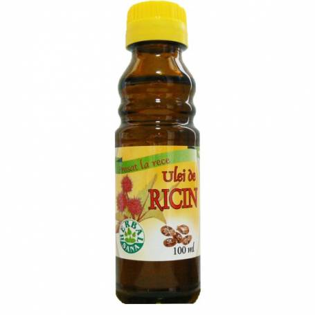 Ulei de ricin presat la rece, 100 ml, Herbavit