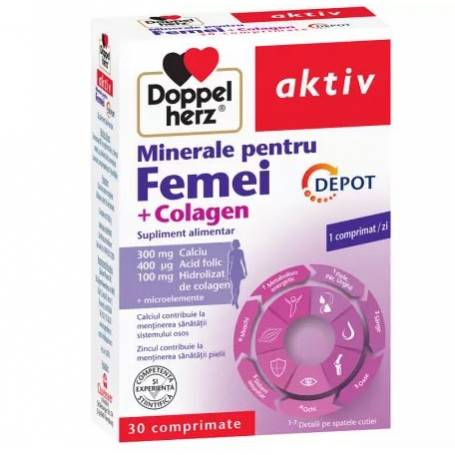 MINERALE PENTRU FEMEI + COLAGEN DOPPEL AKTIV 30cps - Doppelherz