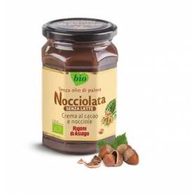 Crema bio cu cacao si alune de padure fara lapte Nocciolata, 250g, Rigoni di Asiago