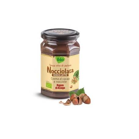 Crema bio cu cacao si alune de padure fara lapte Nocciolata, 250g, Rigoni di Asiago