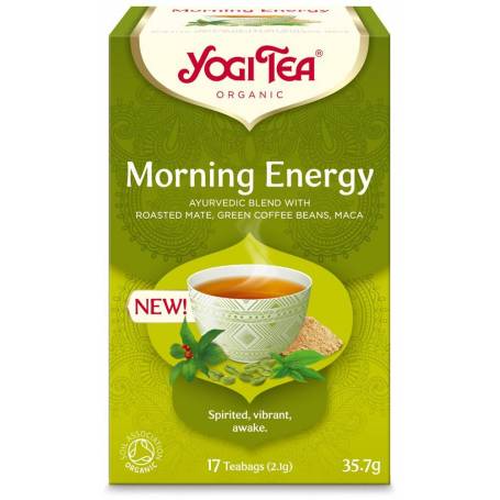 Ceai bio Morning Energy, 17 pliculete, a 2,1g, 35,7g - Yogi Tea