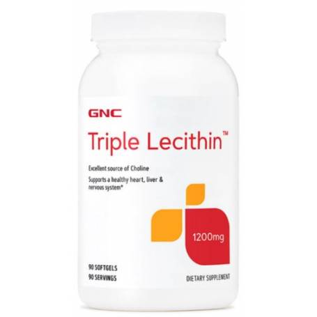 Lecitina Tripla 1200mg, 90 capsule - GNC