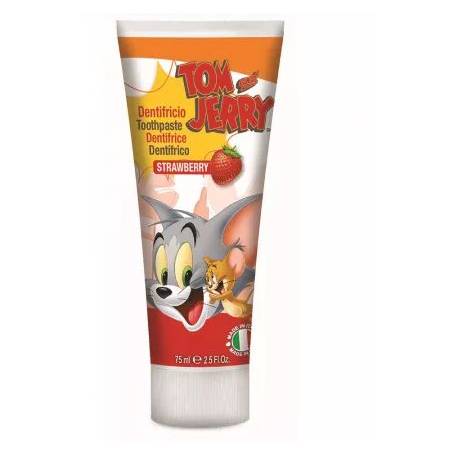 Pasta de dinti cu capsuni,Tom and Jerry, 75ml - Naturaverde