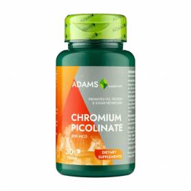 Picolinat de Crom (Chromium Picolinate), 200mcg, 90cps - ADAMS VISION