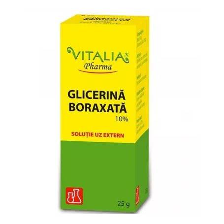 Glicerina Boraxata 10%, Antiseptic, 25g - Vitalia