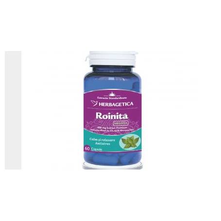 Roinita Melissa extract, Calm psihic, 60cps - Herbagetica