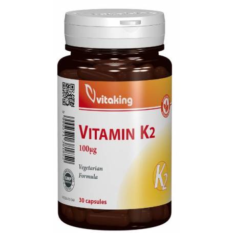 VITAMINA K2, 100MCG, 30 Capsule - VITAKING