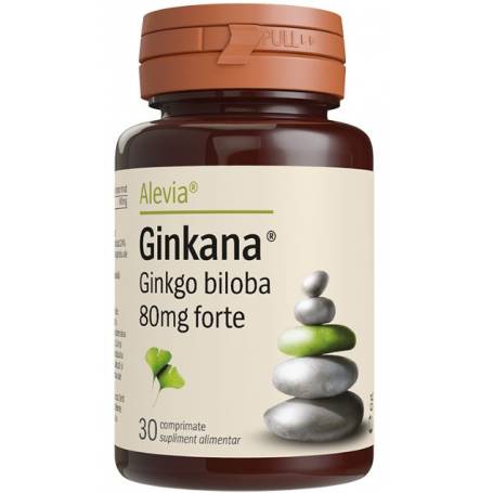 Ginkana Ginkgo biloba forte 80mg, 30 capsule - Alevia