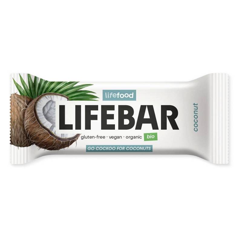 Baton cu nuca de cocos raw eco-bio 40g - Lifebar