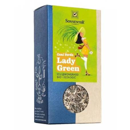 Ceai Verde Lady Green cu Lemongrass, eco-bio, 90gr - Sonnentor