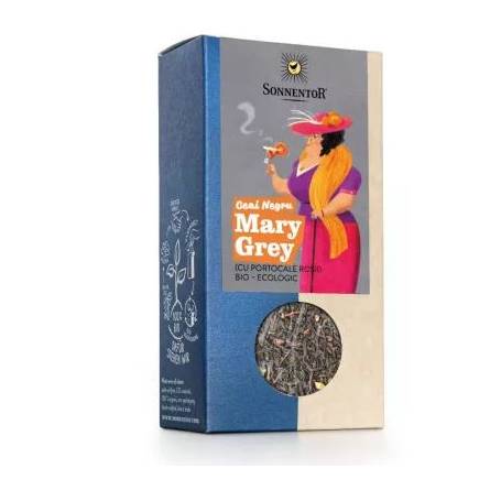 Ceai negru cu portocale rosii, Mary Grey, 90g - Sonnentor