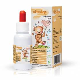 Vitadep, picaturi orale cu vitamine pentru copii, 30 ml, Dr. Phyto