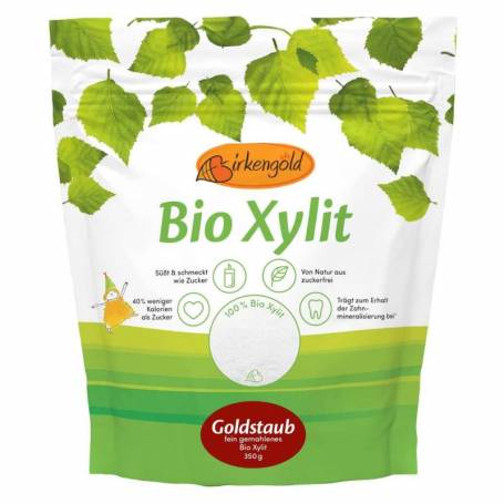 Xylitol pudra (zahar de mesteacan), eco-bio, 350g, Birkengold