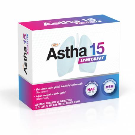 ASTHA 15 INSTANT - 10 plicuri a 5G, SUNWAVE PHARMA