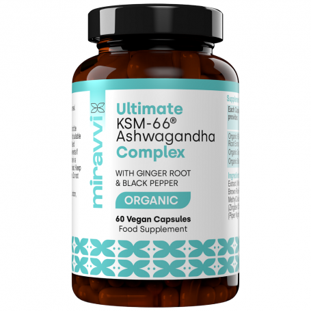 Ashwagandha Ultimate KSM-66 - complex ecologic adaptogen - 60 capsule, Miravvi