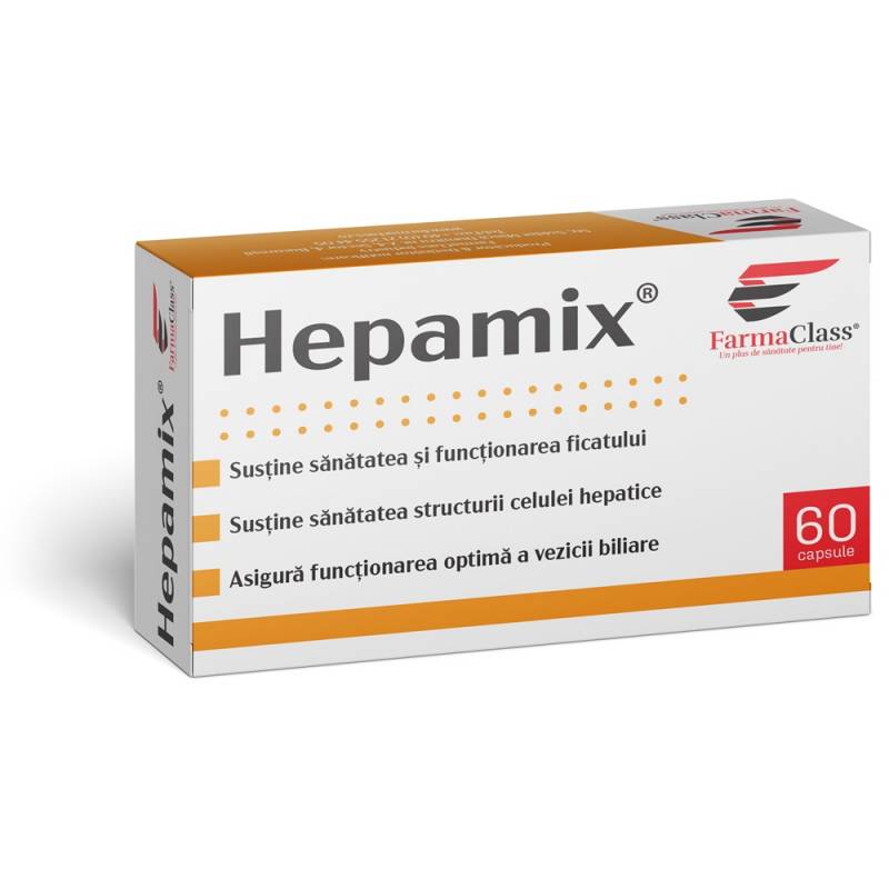 Hepamix, sanatatea ficatului, 60 capsule, FARMACLASS