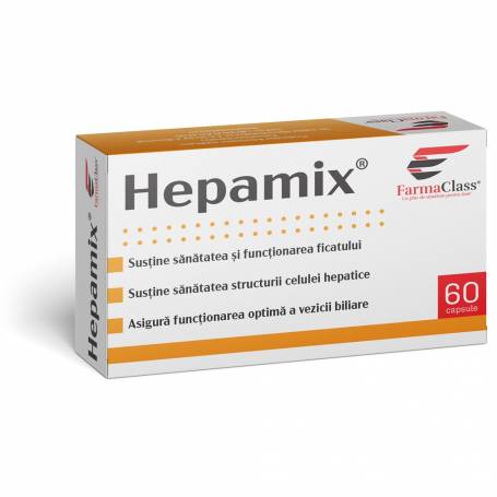 Hepamix, sanatatea ficatului, 60 capsule, FARMACLASS