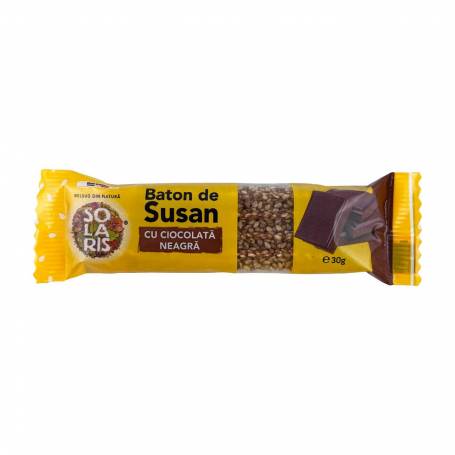 BATON DE SUSAN CU CIOCOLATA NEAGRA, 30g, SOLARIS