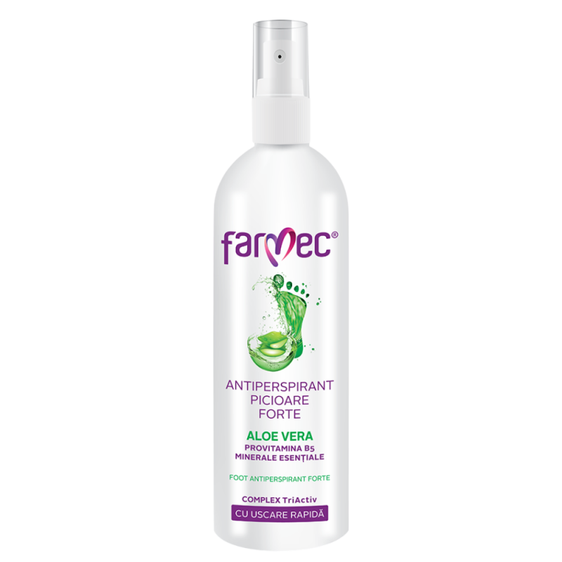 Spray antiperspirant pentru picioare cu aloe vera, 150ml - Farmec