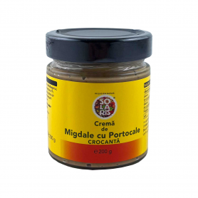 CREMA TARTINABILA CROCANTA DE MIGDALE CU PORTOCALE, 200g, SOLARIS