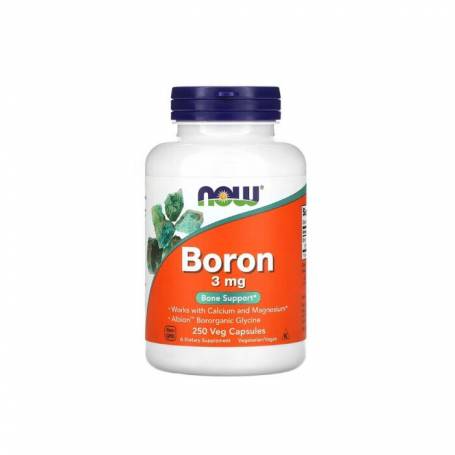 Boron - Bor Mineral, 3 mg, 250 capsule, Now Foods