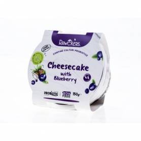 Cheesecake vegan din crema de cocos cu afine, eco-bio, 150g, Rawckers