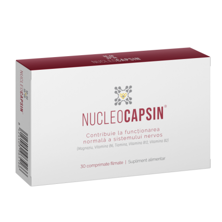 NUCLEOCAPSIN - functionarea creierului si sistemului nervos, 30 CPR FILMATE NATURPHARMA