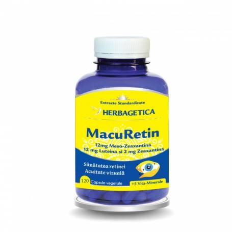 MACURETIN, ochi sanatosi, 120 capsule, HERBAGETICA