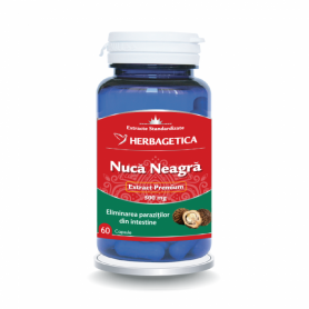 Nuca Neagra, antiparazitar natural, 60cps, Herbagetica