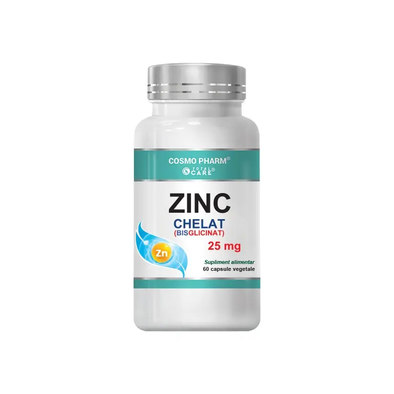 Zinc chelat (bisglicinat) 25mg, 60cps - Cosmo Pharm