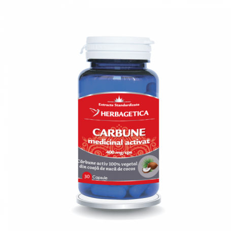 CARBUNE MEDICINAL ACTIVAT, 30 capsule, Herbagetica