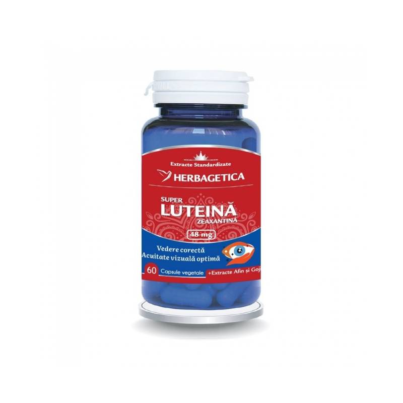 SUPER LUTEINA ZEAXANTINA, 48mg, antioxidanti pentru ochi, 60