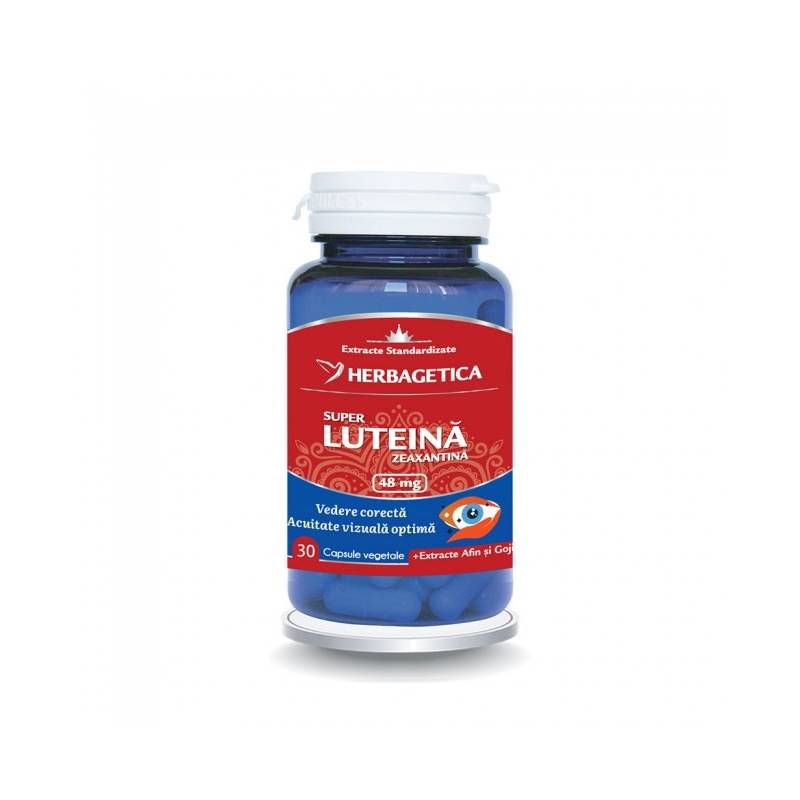 SUPER LUTEINA ZEAXANTINA, 48mg, antioxidanti pentru ochi, 30