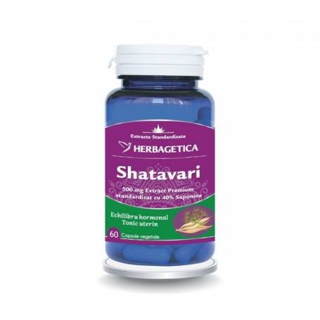 SHATAVARI - reglator hormonal, 60 capsule, Herbagetica