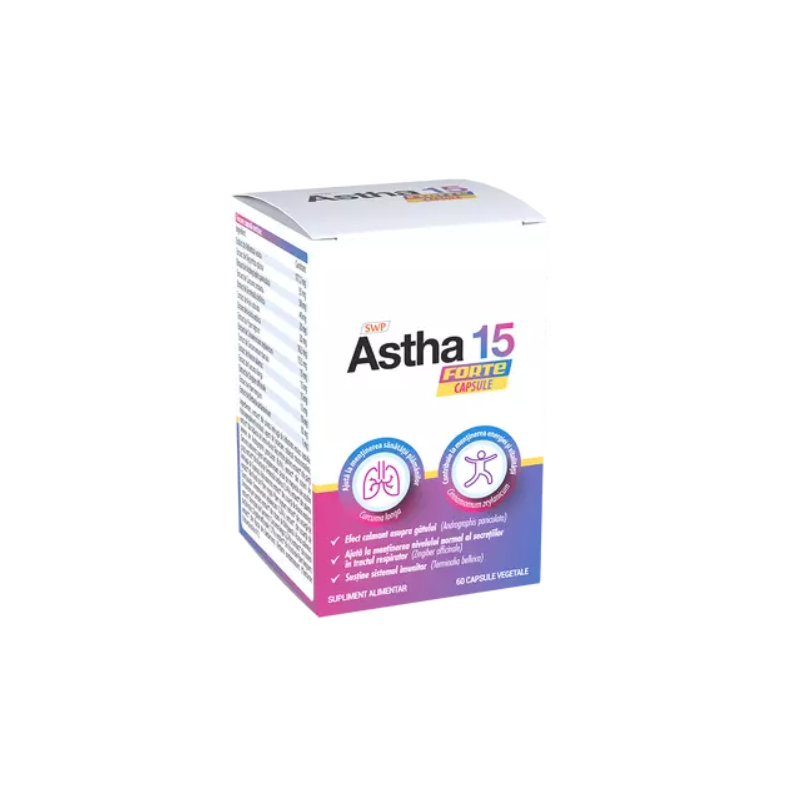 ASTHA 15 FORTE, 60 capsule vegetale, SUNWAVE PHARMA