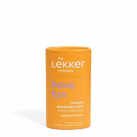 Deodorant stick fara aluminiu, HAVE FUN, mandarin lemon, 50g, LEKKER