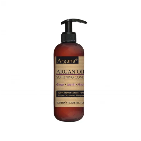 Balsam par cu ulei de argan, ghimbir, iasomie si migdale, 100% natural, 200ml, Argana