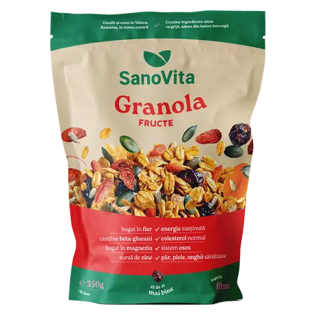 GRANOLA CU FRUCTE, 350g, SANO VITA