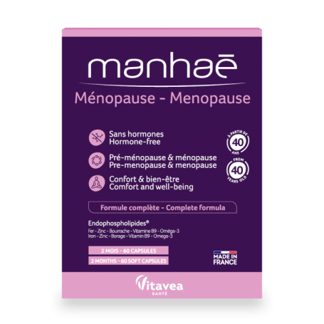 MANHAE MENOPAUSE - echilibru la menopauza si premenopauza - 60 capsule moi, VITAVEA