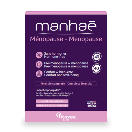 MANHAE MENOPAUSE - echilibru la menopauza si premenopauza - 30 capsule moi, VITAVEA