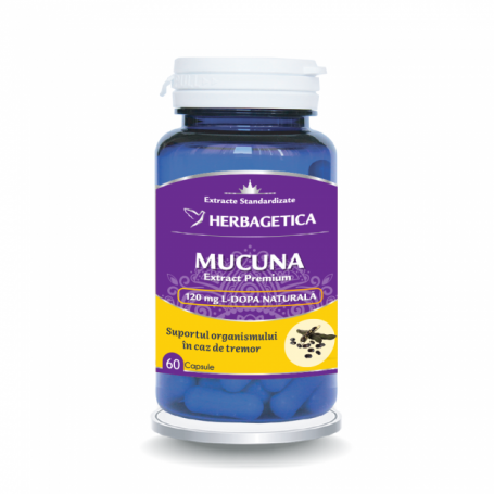 MUCUNA Pruriens - extract - 60 capsule, Herbagetica